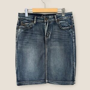 Carreli Classic Denim Pencil Skirt